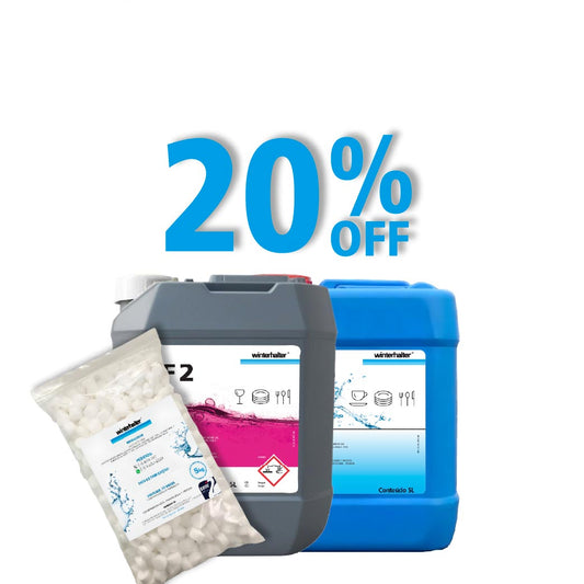Pacote de 3 Produtos:  Detergente F2(5L)+ Secante B21S + Sal de 5 kg